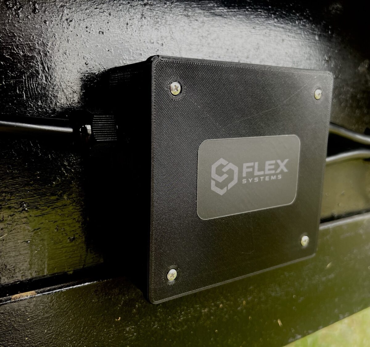 Flex Systems 7 Way rear junction box installed on a trailer