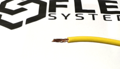 Stripped conductor prepared for insertion into a lever terminal
